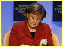 Angela Merkelová v Davosu
